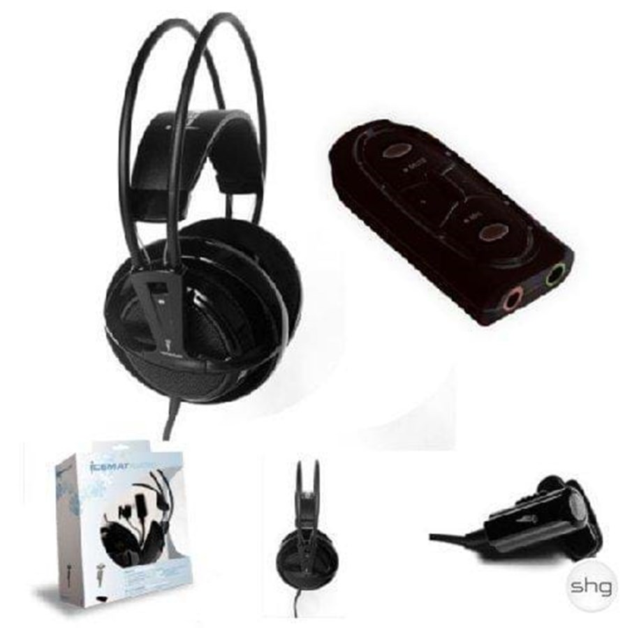 Toistimet & Lähettimet - Extreme Networks Icemat Siberia Headphone Combo Musta - 10066