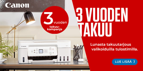 Canon 3 vuoden takuukampanja - Proshop