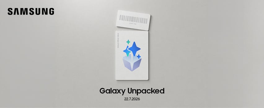 Samsung Galaxy Unpacked 22. heinäkuuta 2026 – kutsu uusien Samsung Galaxy -tuotteiden julkistustilaisuuteen
