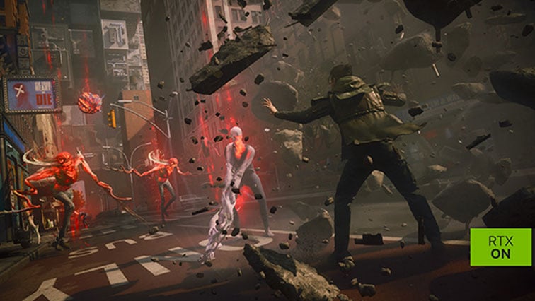 NVIDIA GeForce RTX ON – Control Resonant -pelattavuus telekineettisineen taisteluineen New Yorkissa edistyneellä ray tracing -valaistuksella