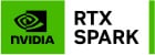 NVIDIA RTX Spark -logo vihreällä ja valkoisella